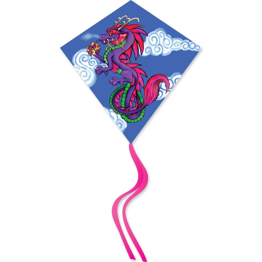 25 in. Diamond Kite - Asian Dragon