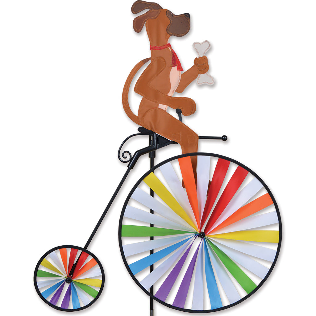 High Wheel Biker Lawn Spinner - Dog