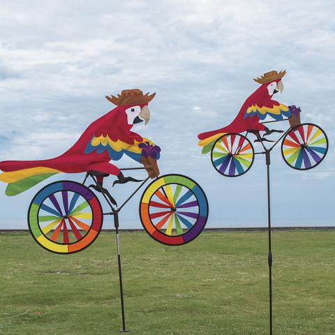 Biker Lawn Spinner - Parrot