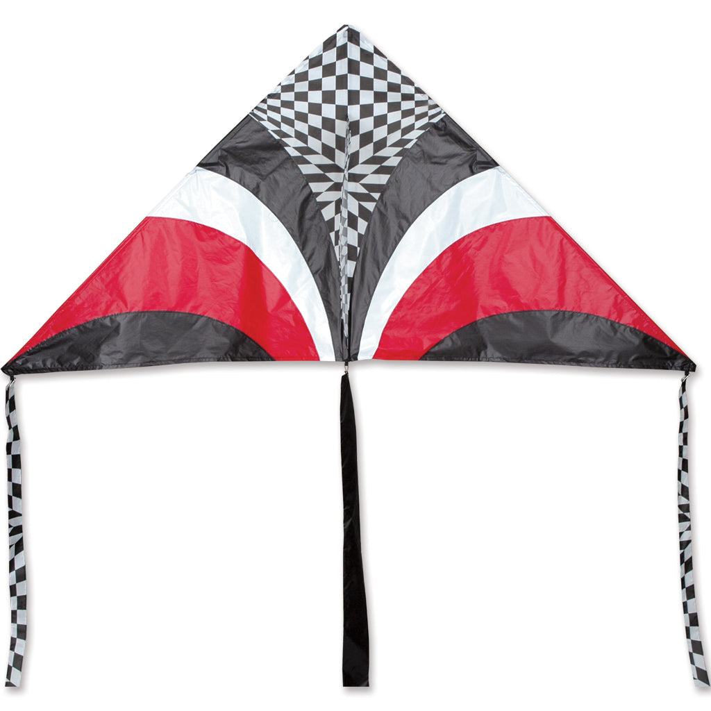 6 ft. 5 In. Delta Kite - Red Op-Art