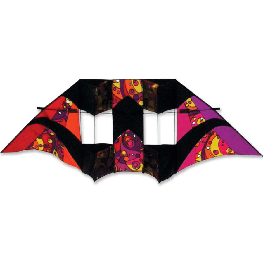10.5 ft Double Box Kite - Warm Orbit