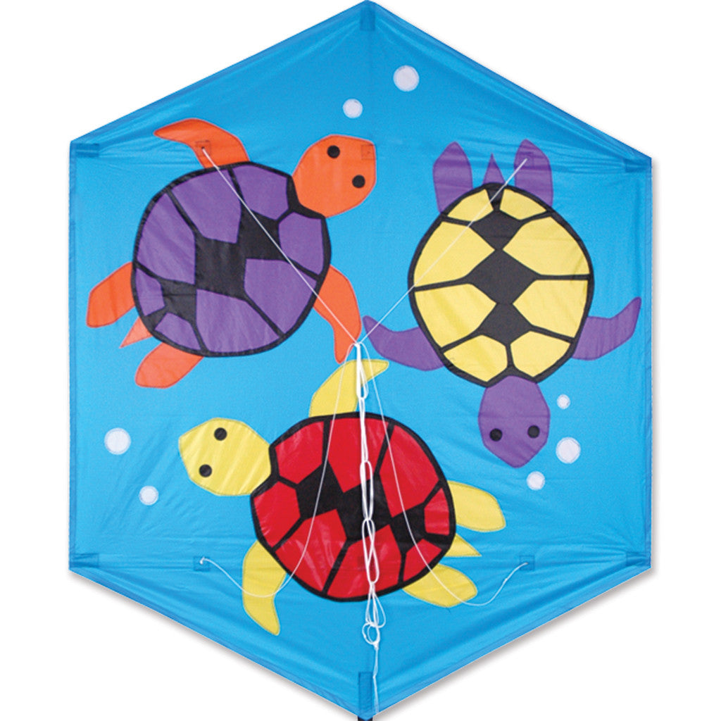 56" Sea Turtles - Rokkaku Kite