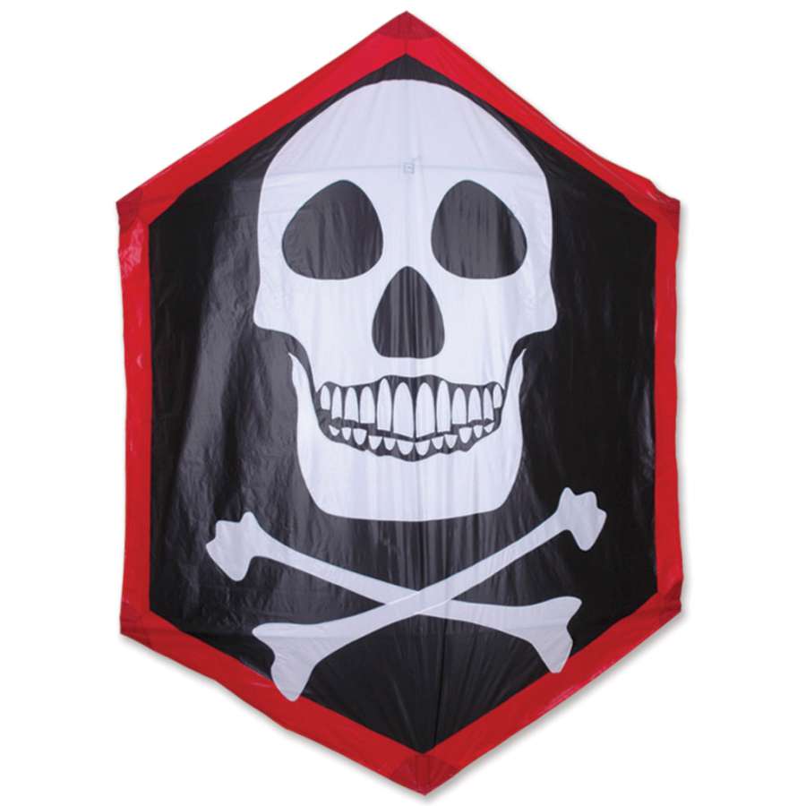 Skull - Crossbones - Rokkaku Kite