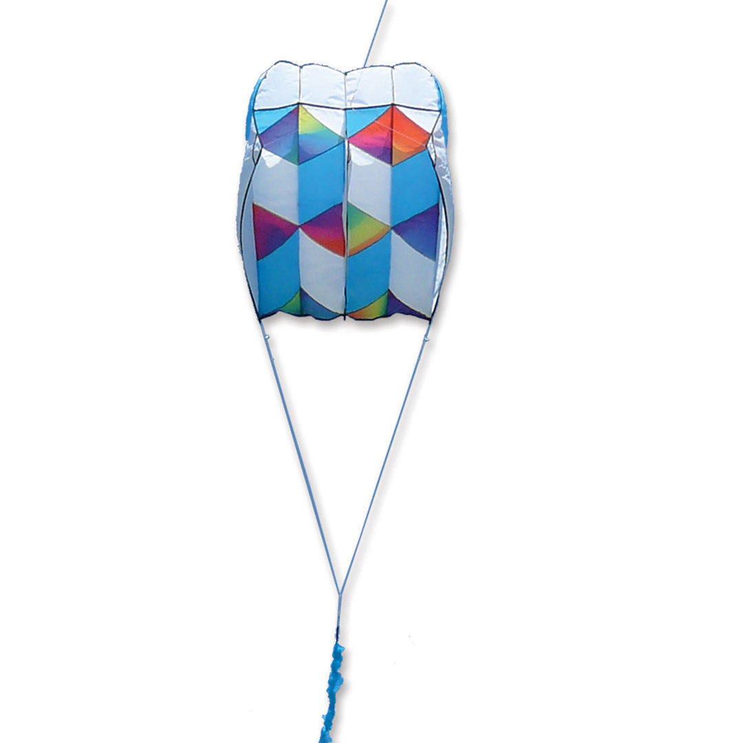 Killip 10 Foil Kite - Rainbow Cubes with 36 Ft. Fuzzy Tail