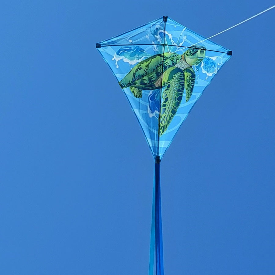30 in. Diamond Kite - Sea Turtle