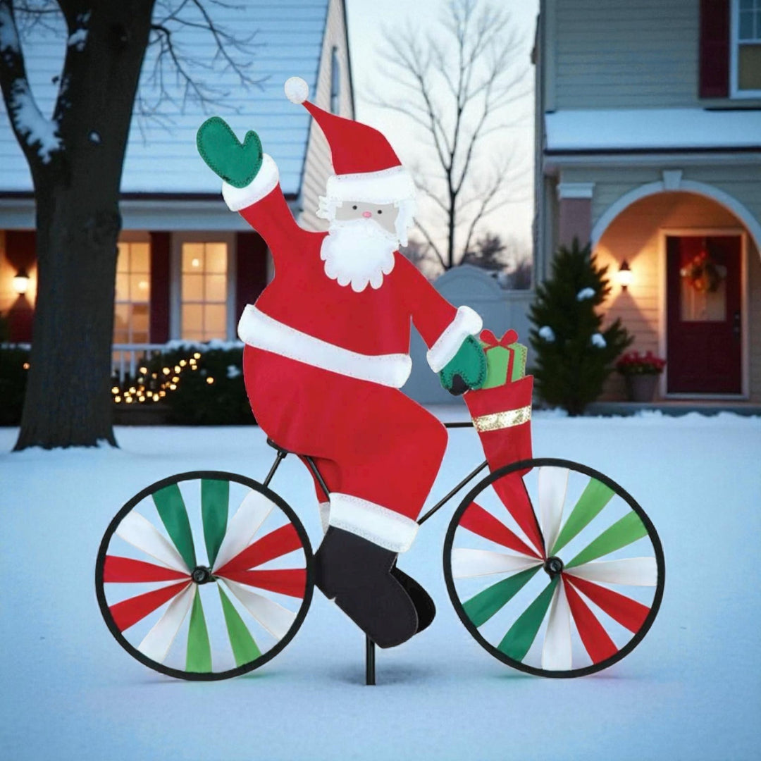 20" Bike Spinner - Santa - Picture Pretty Kites20" Bike Spinner - SantaGarden Art, windsocks, and wind spinners;Garden Art, windsocks, and wind spinners/Outdoor Decor;Garden Art, windsocks, and wind spinners/Seasonal Items;Brands/PremierPR26869Picture Pretty KitesPR268694953878520" Bike Spinner - Santa