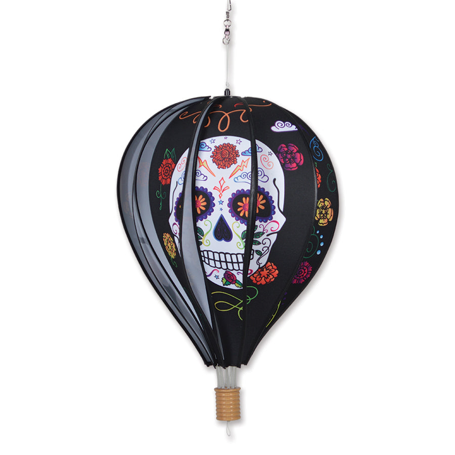 22 in. Hot Air Balloon - Day of the Dead (Black)