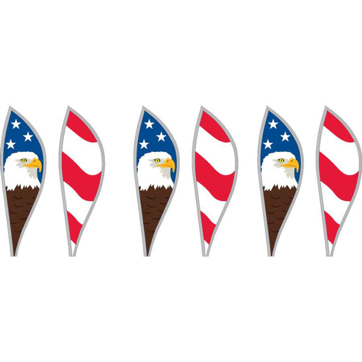 16 in. Hot Air Balloon - Patriotic Eagle