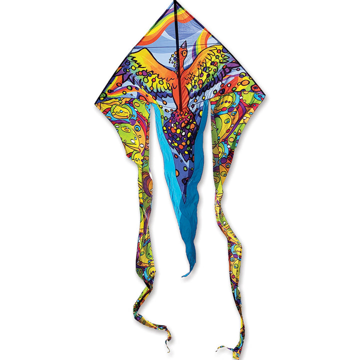 6.5 ft. Flo-Tail Delta Kite - Rainbow Bird