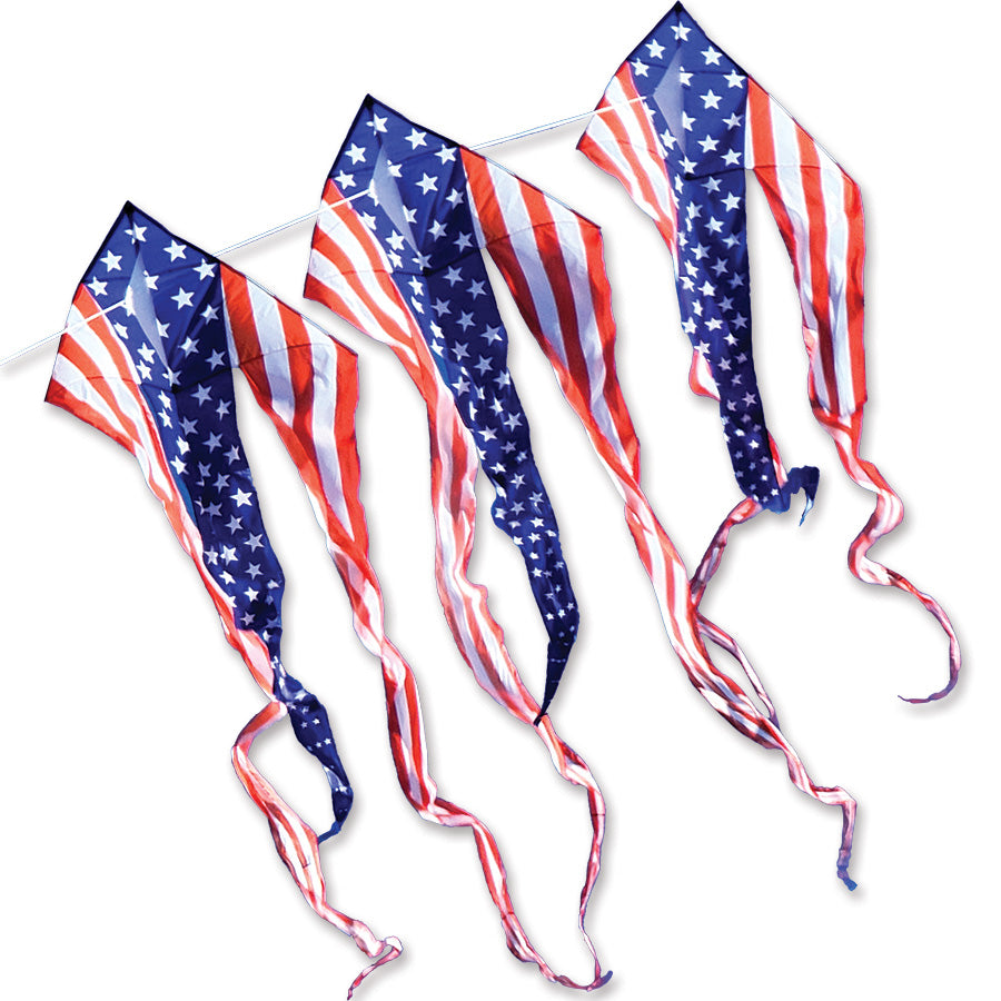 46 in. Flo-Train Delta Kite - (3-Pack Kite Bundle-3 color)