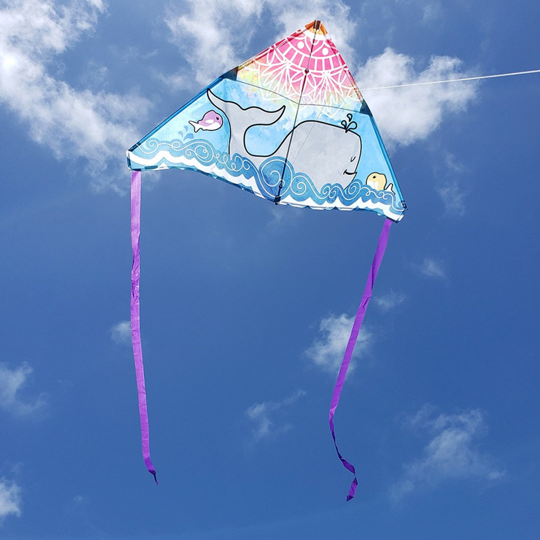 56" Delta Kite - Whale Mandala