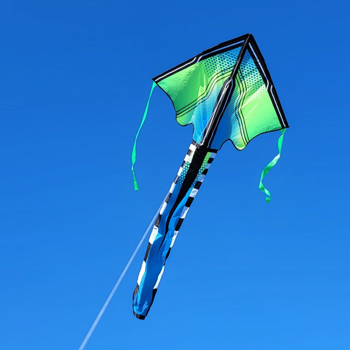 Lg. Easy Flyer Kite - Lime Neontech