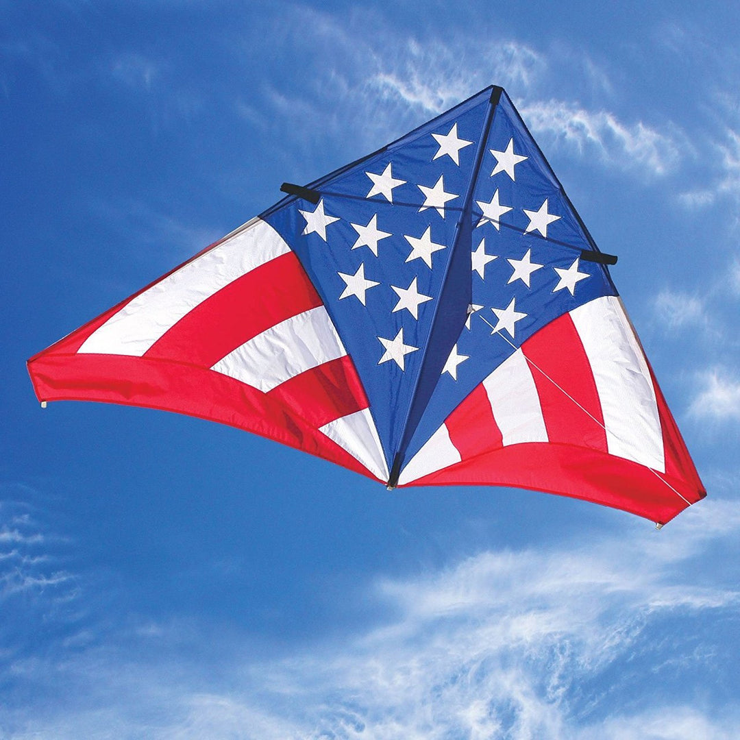7 - Ft. USA Levitation Delta Kite - Picture Pretty Kites7 - Ft. USA Levitation Delta KiteSingle Line Kites;Single Line Kites/Delta Kites;Brands/Into The WindITW3608Picture Pretty KitesITW3608836175057 - Ft. USA Levitation Delta Kite