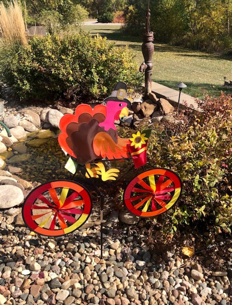Biker Lawn Spinner - Turkey - Picture Pretty KitesBiker Lawn Spinner - TurkeyGarden Art, windsocks, and wind spinners;Garden Art, windsocks, and wind spinners/Outdoor Decor;Garden Art, windsocks, and wind spinners/Seasonal Items;Bargain Bin;Brands/PremierPR26727Picture Pretty KitesPR2672749145569Biker Lawn Spinner - Turkey