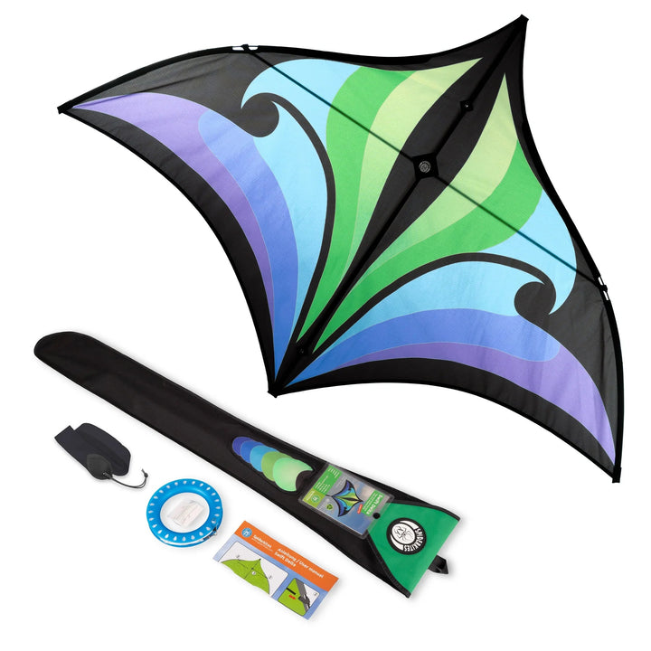 Brasington Swift Delta - Picture Pretty KitesBrasington Swift DeltaSingle Line Kites;Single Line Kites/Parafoil Kites and Sled Kites;Starter Kites;Brands/Prism KitesPicture Pretty KitesGreen/Violet (green)Brasington Swift Delta