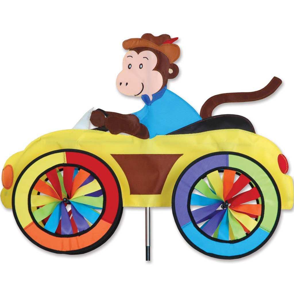 Car Lawn Spinner - Monkey - Picture Pretty KitesCar Lawn Spinner - MonkeyGarden Art, windsocks, and wind spinners;Garden Art, windsocks, and wind spinners/Outdoor Decor;Brands/PremierPR26761Picture Pretty KitesPR2676145704929Car Lawn Spinner - Monkey
