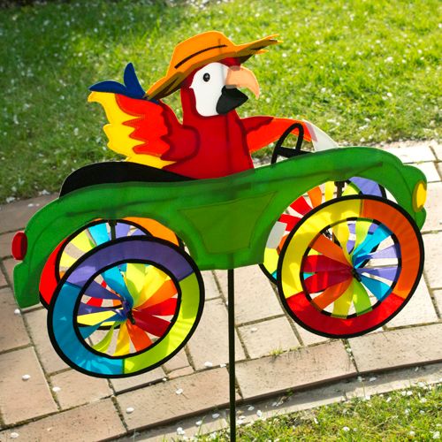 Car Lawn Spinner - Parrot - Picture Pretty KitesCar Lawn Spinner - ParrotGarden Art, windsocks, and wind spinners;Garden Art, windsocks, and wind spinners/Outdoor Decor;Brands/PremierPR26755Picture Pretty KitesPR2675545737697Car Lawn Spinner - Parrot