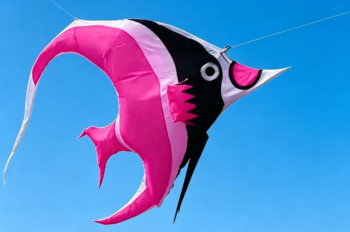 Inflatable Angel Fish - Picture Pretty KitesInflatable Angel FishSingle Line Kites/Specialty Kites;Single Line Kites/Specialty Kites/Inflatable KitesAngle Fish Inflatable-3Picture Pretty KitesAngle Fish Inflatable-3Pink/BlackInflatable Angel Fish