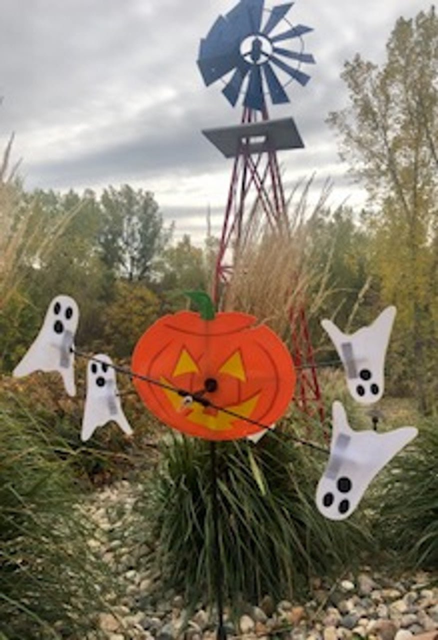 Lawn Spinner - 10" Pumpkin & Ghosts Whirligig Spinner - Picture Pretty KitesLawn Spinner - 10" Pumpkin & Ghosts Whirligig SpinnerGarden Art, windsocks, and wind spinners;Garden Art, windsocks, and wind spinners/Outdoor Decor;Garden Art, windsocks, and wind spinners/Seasonal Items;Brands/PremierPR21866Picture Pretty KitesPR2186649506017Lawn Spinner - 10" Pumpkin & Ghosts Whirligig Spinner