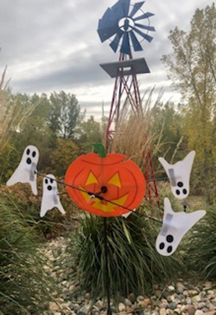 Lawn Spinner - 10" Pumpkin & Ghosts Whirligig Spinner - Picture Pretty KitesLawn Spinner - 10" Pumpkin & Ghosts Whirligig SpinnerGarden Art, windsocks, and wind spinners;Garden Art, windsocks, and wind spinners/Outdoor Decor;Garden Art, windsocks, and wind spinners/Seasonal Items;Brands/PremierPR21866Picture Pretty KitesPR2186649506017Lawn Spinner - 10" Pumpkin & Ghosts Whirligig Spinner