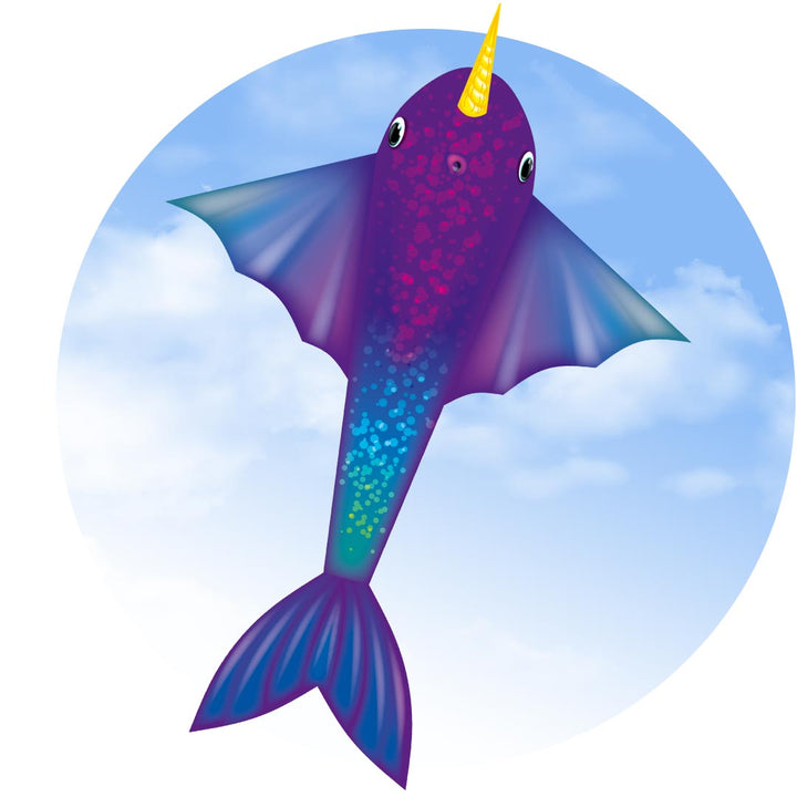 NARWHALE KITE - Picture Pretty KitesNARWHALE KITESingle Line Kites;Brands/HQ KitesHQ100187 / C40Picture Pretty KitesHQ100187 / C4061925089NARWHALE KITE