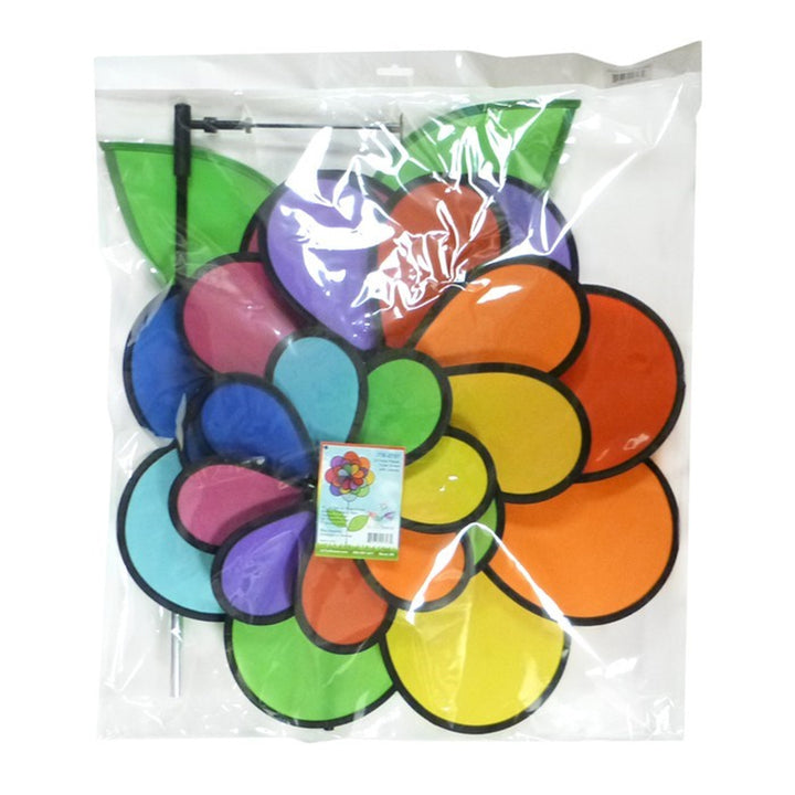 24 PETAL FLOWER WITH LEAVES
