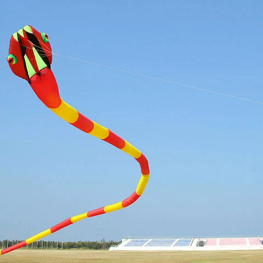 180' Inflatable Snake Kite - Yellow/Orange