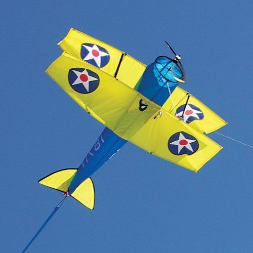 Stearman Biplane Kite - Picture Pretty KitesStearman Biplane KiteSingle Line Kites;Single Line Kites/Specialty Kites;Single Line Kites/Specialty Kites/Aircraft Kites\/Airplane kites;Brands/Premier KitesPR11041/C3Picture Pretty KitesPR11041/C310061281Stearman Biplane Kite