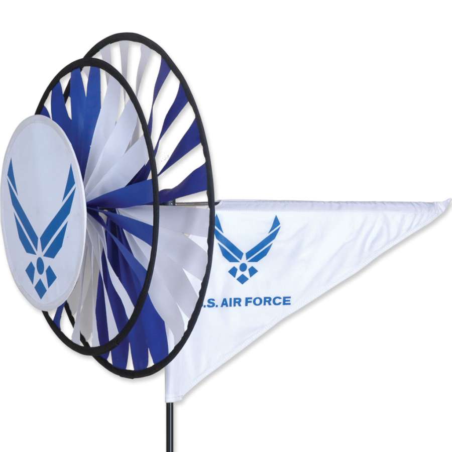 Triple Spinner - Air Force - Picture Pretty KitesTriple Spinner - Air ForceGarden Art, windsocks, and wind spinners;Garden Art, windsocks, and wind spinners/Outdoor Decor;Brands/PremierPR22103Picture Pretty KitesPR22103630104221034Triple Spinner - Air Force