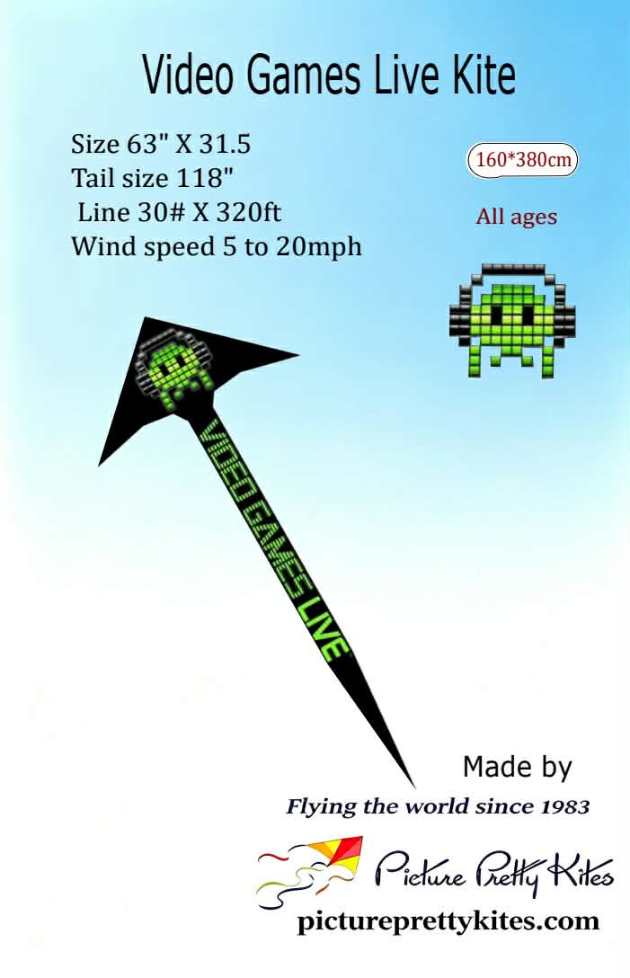 Video Games Live Delta Special Edition - Picture Pretty KitesVideo Games Live Delta Special EditionSingle Line Kites;Starter KitesVGL DeltaPicture Pretty KitesVGL DeltaVideo Games Live Delta Special Edition