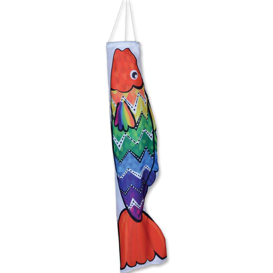 Zig Zag Rainbow Koi Fish Windsock - Picture Pretty KitesZig Zag Rainbow Koi Fish WindsockGarden Art, windsocks, and wind spinners;Garden Art, windsocks, and wind spinners/Windsocks;Brands/New Tech KitesPR77113 /T16Picture Pretty KitesPR77113 /T1653798625Zig Zag Rainbow Koi Fish Windsock